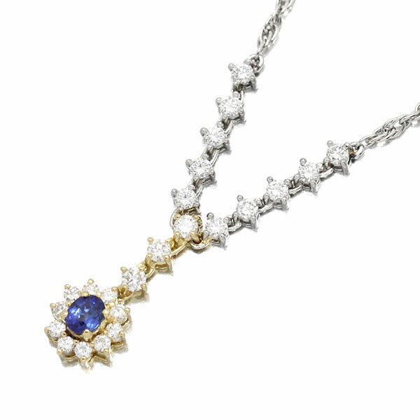 プラチナK18YGダイヤモンドサフ...