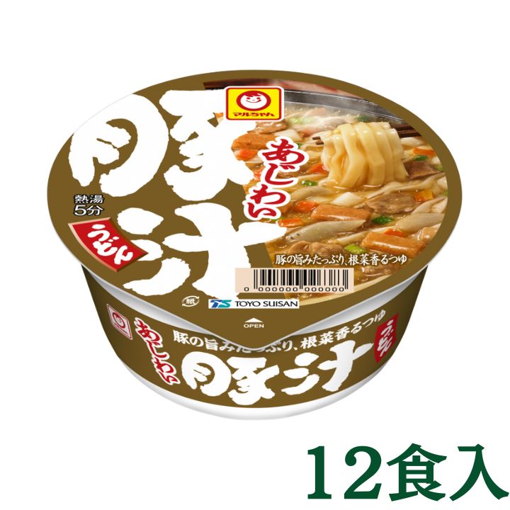 あじわい 豚汁うどん 12食入×1箱 東洋水産 マルちゃん マルト