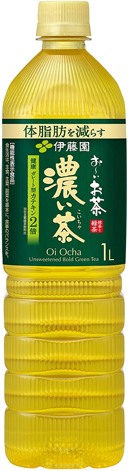 お茶 ペットボトル (機能性表示食品) 伊藤園 おーいお茶 濃い茶 1L スリムボトル 1000ml×12本 送料無料