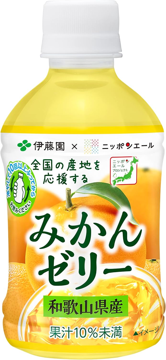 ゼリー飲料 みかんゼリー 和歌山県産 280g×24本 ペットボトル ニッポンエール ミカン 伊藤園