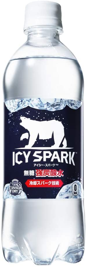 (強炭酸) ICY SPARK from カナダドライ500mlPET ×24本 コカ・コーラ コカ コーラ 送料無料