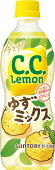 【訳あり】サントリーC.C.レモンゆずミックス炭酸500ml×24本CCレモン(賞味期限2023/7/11)