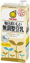 マルサン 毎日おいしい無調整豆乳 1000ml×6本 1L パック 1ケース