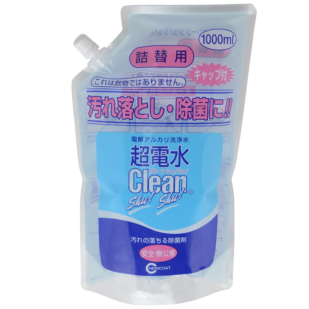 【送料無料】超電水 クリーン シュ！シュ！詰め替え用 1000ml 5月中旬入荷予定