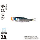 メーカー希望小売価格はメーカーカタログに基づいて掲載しています ■商品名：夢はるか 2.5m 鯉のぼり 単品■カラーバリエーション・黒鯉（ブラック）■内容物：口金具付き※口金具の個数はサイズや色によって異なります。■生地：ポリエステルメロンアムンゼン生地（撥水加工あり）■「夢はるか」の商品一覧はコチラ。人形の丸富　こいのぼり特集　TOPページへ 『 夢はるか 2.5m （鯉のぼり 単品） 』の商品説明 古典鯉幟 夢はるか （こてんこいのぼり ゆめはるか） 絵柄は伝統を今に伝えたく古典の趣・風格を重んじた鯉のぼりを描きました。 口元には太陽を表した象徴的な橙色を統一して用い、生命の源と希望を託した鯉のぼりです。 素材は和の風合いをもった縮緬風に仕上げたうえに、雨水に強い撥水加工を施しています。 日本の伝統美を今に伝える“古典鯉幟　夢はるか”でお子様の端午の節句をお祝いください。 ■夢はるか（鯉のぼり 単品）の商品一覧は、コチラでご覧いただけます。 ※画像はイメージです。サイズ毎に長さ・太さのバランスや、うろこの数やひれの形状など仕様が一部が異なります。 ■ 夢はるか 2.5m（鯉のぼり 単品）について カラーバリエーション ・黒鯉（ブラック） 内容物 口金具付き※口金具の個数はサイズや色によって異なります。素材 ポリエステルメロンアムンゼン生地（撥水加工あり） 注意事項その他 ※画像はイメージです。サイズ毎に長さ・太さのバランスや、うろこの数やひれの形状など仕様が一部が異なります。 ギフト対応 【ギフト対応】大切な方へ贈るお祝いやプレゼントに最適なギフト対応を承ります。 ギフト対応注文についてはコチラをクリック！ （新しいウィンドウで開きます） キーワード：こいのぼり / 吹き流し / 1匹 / 一匹 / 単品 / 単体 / 1個 / 1本 / 単品鯉 / 鯉単品 / ばら売り / 別売り / 追加用 / 交換用