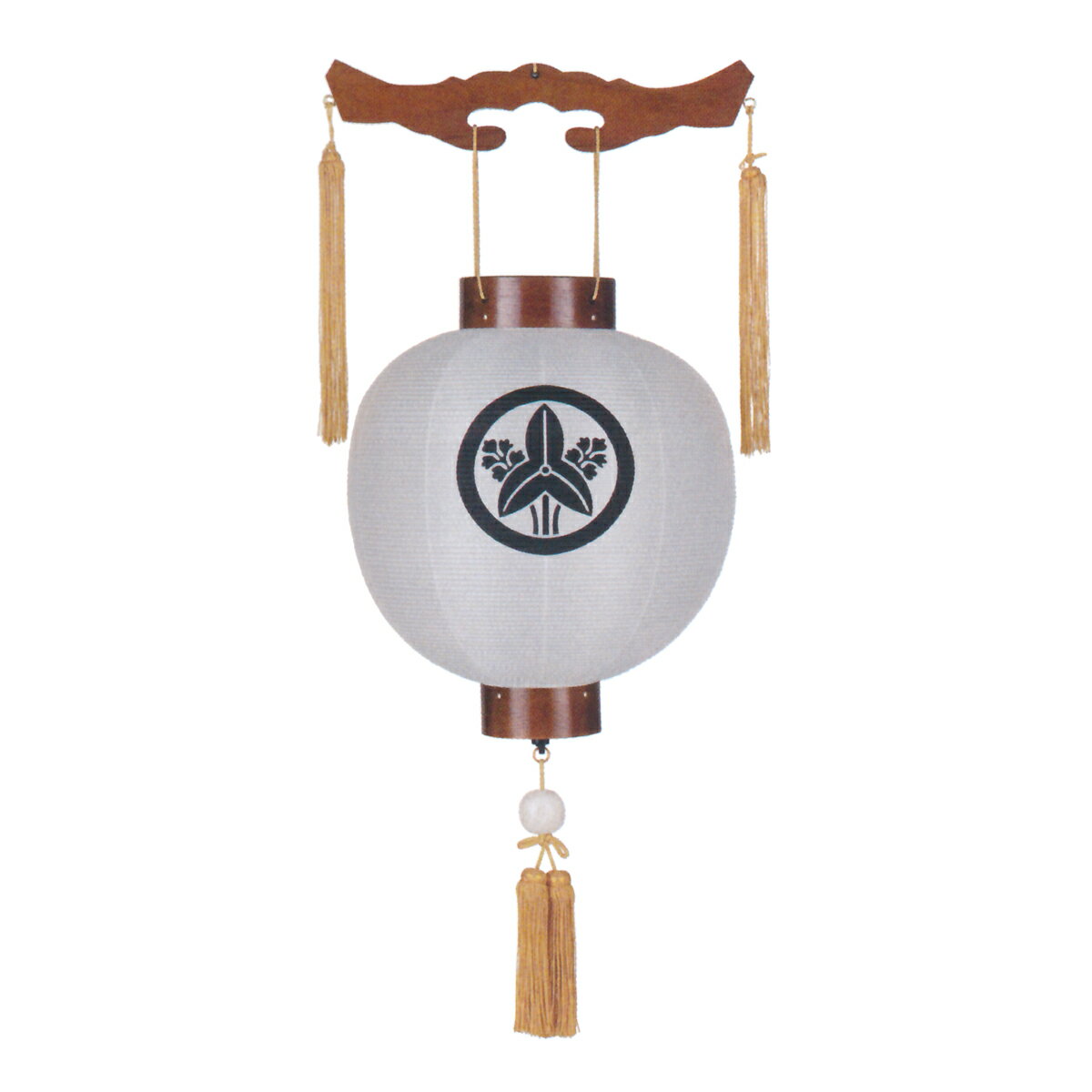 盆提灯 初盆 家紋 御殿丸 ケヤキ 無地 ウカイ印 岐阜提灯 盆ちょうちん 新盆 供養 おしゃれ 御殿丸 吊り型 吊り下げ 吊り提灯