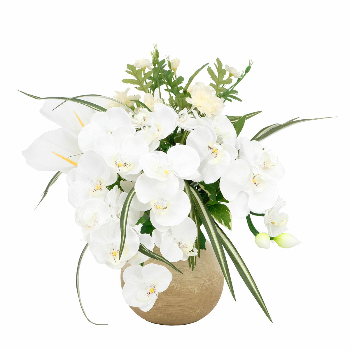 盆提灯 初盆 ルミナス アレンジ胡蝶蘭DX 光触媒 LED玉雲堂 八女提灯 盆ちょうちん 新盆 供養 おしゃれ ルミナス ミニサイズ コンパクト お花 モダン提灯 仏花 常花 造花 飾花