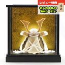 五月人形 兜ケース飾り WHITE STYLE ちりめん兜 (白金) 金鍬 黒塗りケース飾り GOBZ-E2557C 2025年 初節句 コンパクト おしゃれ かっこいい モダン インテリア 兜ケース飾り 兜 ケース飾り