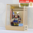 五月人形 幸一光 子供大将ケース飾り 星丸(ほしまる) 黒小札青糸威 鯉幟 二引き柄 白木 木目 アクリルケース飾り GOKI-HOSHI-Q39 2025年 ...