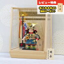 五月人形 幸一光 子供大将ケース飾り 海(かい) 黒小札縹威 鯉幟 二引き柄 白木 木目 アクリルケース GOKI-KAI-Q39 2025年 初節句 コンパク...