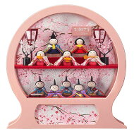 舞あそび 桃 わらべ 十人 手鏡型ケース アクリルケース飾りの商品メイン画像