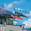 鯉のぼり ベランダ用 風舞い 1.2m 6点 ロイヤルセット 吹流し+鯉3匹+矢車+ロープ+ポール+ベランダ用格子取付金具セット徳永鯉のぼり カタログ 純正品 ポリエステル 撥水加工 家紋/花個紋/名前入れ対応 日本製 KOT-R-120-102