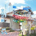 鯉のぼり 庭用 皐月の唄 三橋遵のこいのぼり 3m 6点 庭園用 ガーデンセット 吹流し+鯉3匹+矢車+ロープ+杭打ち込み方式ポールセット徳永鯉のぼり ポリエス...