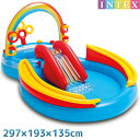 プール レインボーリング プレイセンター 297×193×135cm 対象年齢：3歳以上 SWM-PL-57453INTEX インテックス すべり…