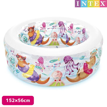 プール 『 アクアリウムプール 152cm×56cm 』 INTEX(インテックス)対象年齢：6歳から 商品番号：swm-pl-58480子供用 ビニールプール 家庭用プール 【HLS_DU】【あす楽対応】etc