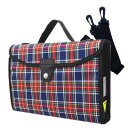 書道セット チェックレッド ショルダーベルト付 女の子 習字セット 書初め 入学祝い 書き初め 小学校 書写セット 人気 おすすめ 中学生 チェック シンプル ...