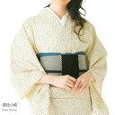 ウール 着物 羽織 反物 源氏小紋 手染めウール小紋 白にあられ風模様 みゆき10【送料無料】【RCP】