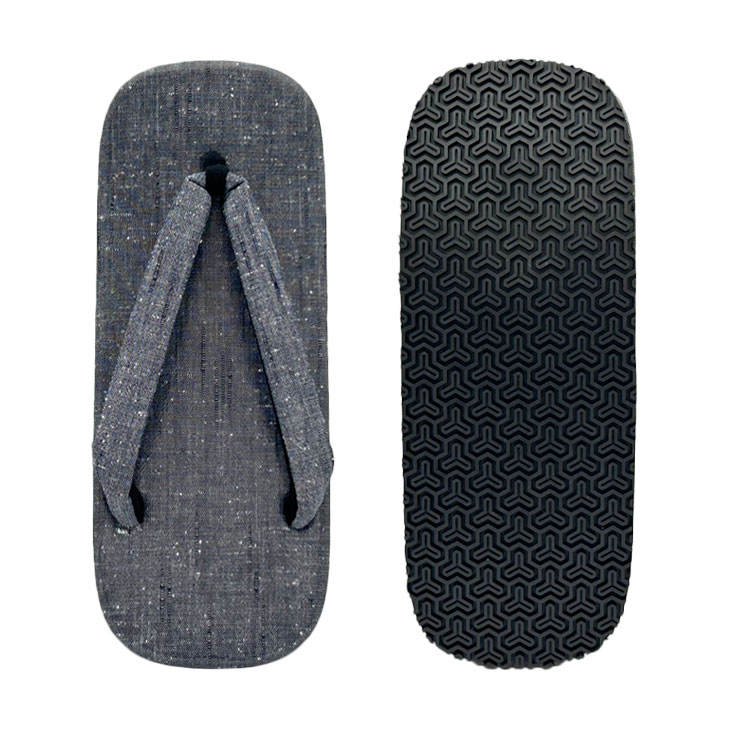 【送料無料】たてスラブ厚底滑り止め雪駄 日本製 L/LL【RCP】