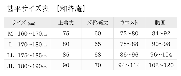 【送料無料】【夏】綿しじら甚平 M/L/LL/3L 濃紺 中紺 黒 ベージュ グレー グリーン メンズ 日本製 花火大会 夏祭り じんべい 男性 父の日 ギフト＜和粋庵＞【RCP】