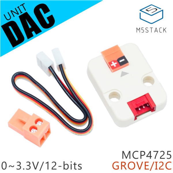 M5Stack M5Stack用DACユニット【M5STACK-DAC-UNIT】[エムファイブスタック マイコン IoT モジュール 電子工作 自由工作 夏休み]