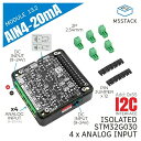 M5Stack M5Stack用AIN4-20mAモジュール13.2(STM32G030)【M5STACK-M133】[エムファイブスタック マイコン IoT モジュール 電子工作 自由工作]