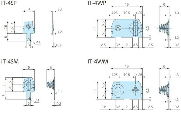 タカチ電機工業 電池端子 IT型 単4：プラス(10個入)【IT-4SP】