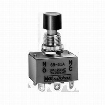 NKKスイッチズ 押しボタンスイッチ ON-(ON) 2極双投 【SB-61A】