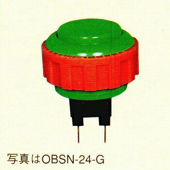 三和電子 押しボタンスイッチ 24mm 赤 【OBSN-24-R】