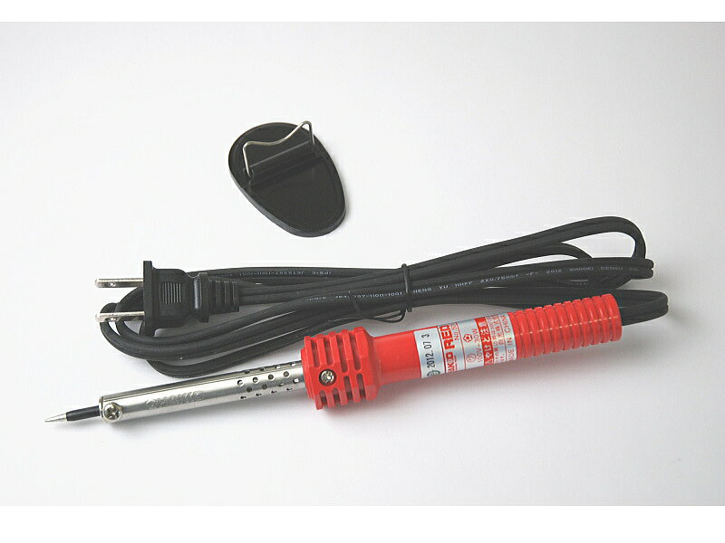 【仕様】・消費電力：60W・こて先径：φ6×85mm・ヒーター方式：ニクロム・備考：専用こて代付き▽電子工作に必要な工具の種類と使い方 その1【ハンダ付け編】ハンダ付けに必要な工具と、その使い方のコツをご紹介します。