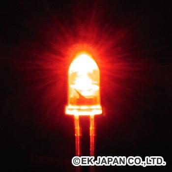 EK JAPAN 高輝度LED 赤色・3mm・5個入 【LK-3RD】
