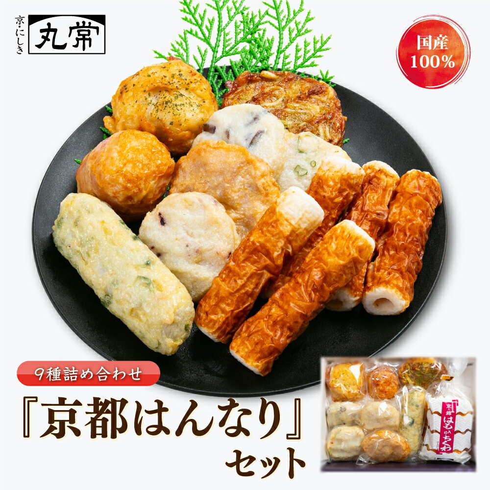 京都老舗かまぼこ店のねり天9種【京都はんなりセット】惣菜 食べ物 ねり天ぷら おかず おつまみ 酒の肴 さつまあげ 晩酌 贈り物 京都 錦市場 送料無料 練り天 お取り寄せ ギフト 40代 50代 60代 70代 80代 のし無料 お歳暮 お中元 夏ギフト 敬老の日ギフト