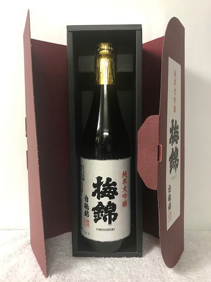 愛媛県四国中央市:梅錦山川株式会社 純米大吟醸 梅錦 白鶴錦 720ml 箱付