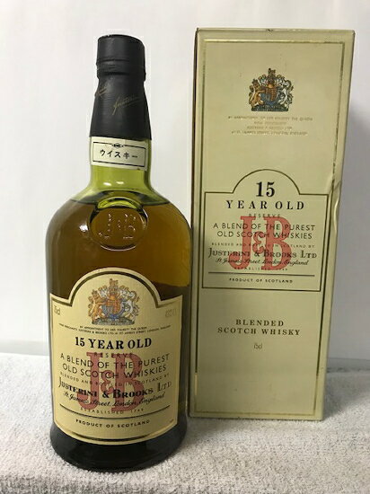 [全国送料無料のお買い得！！] (正規品・古酒・希少レア) J&B 15年 43度 750ml