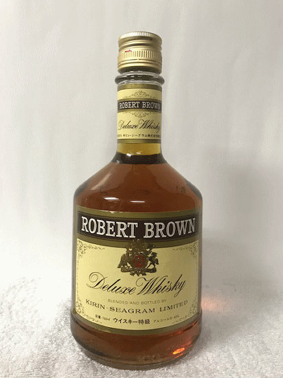 (1987年以前の特級表記の古酒)国産ウイスキー KIRIN-SEAGRAM キリンシーグラム ウイスキー特級 ロバートブラウン デラックス ウイスキー特級 43度 760ml