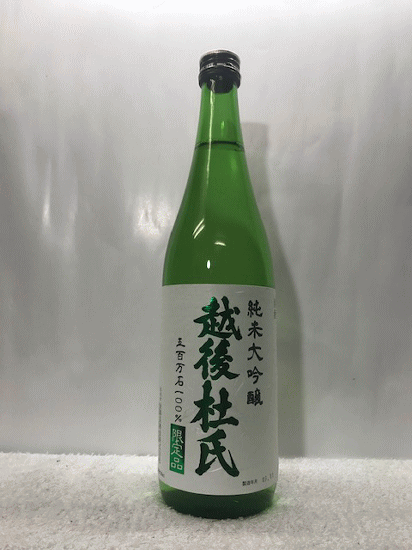 [楽天最安値に挑戦中！！] 新潟県五泉市:金鵄盃酒造株式会社 (限定品)純米大吟醸 越後杜氏 五百万石 100% 限定品 720ml