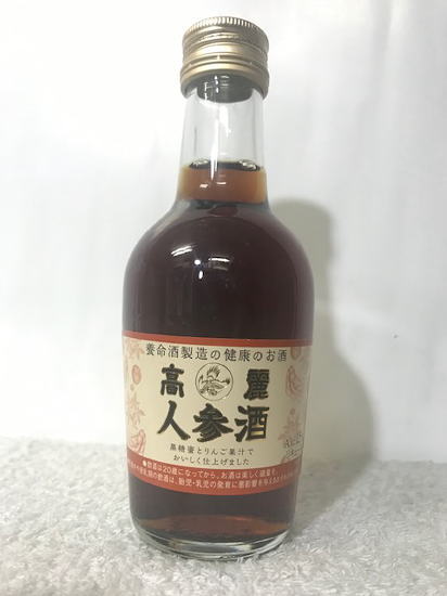 養命酒製造の健康のお酒。養命酒製造 高麗 人参酒15度 200ml