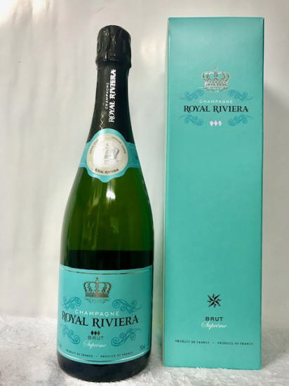 ［同品6本で送料無料のお買い得！！(一部地域は送料がかかります。)］ロイヤル リビエラ (ROYAL RIVIERA Brut Supreme)高級シャンパン 辛口 750ml 箱付