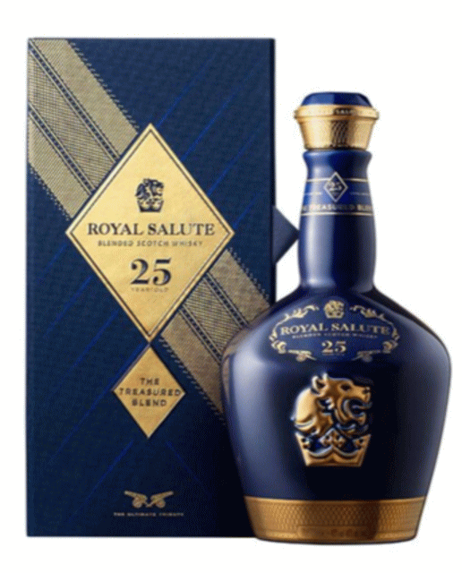 ［全国送料無料！！］ ロイヤル サルート 25年 ROYAL SALUTE 25年 THE TREASURED BLEND 40度 700ml 箱付