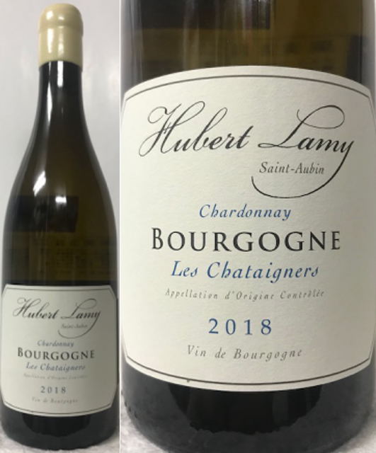 [全国送料・クール代無料！！] ユベール・ラミー コート ド・ボーヌ ブルゴーニュ ブラン レ シャテニエ 2018 白 シャルドネ100% 750mlのサムネイル