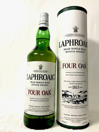ラフロイグ フォーオーク 40度 1000ml 筒型ケース付 ラフロイグ フォーオーク 40度 1000ml 筒型ケース付