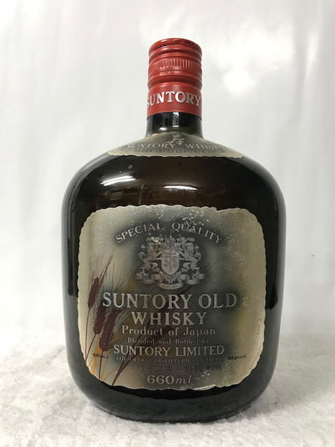 (特級表記・レトロ・希少)古酒 サントリー オールド 麦穂シルバーラベル 660mlのサムネイル