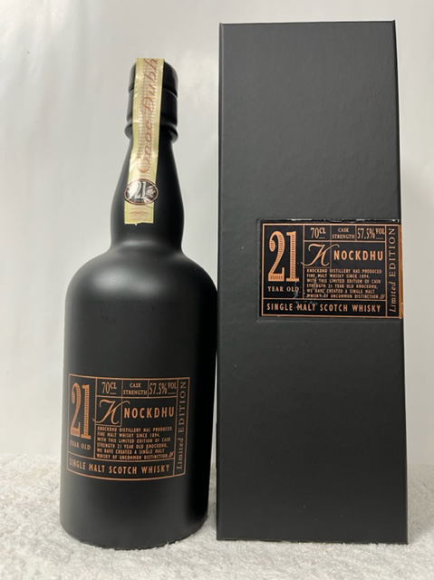 KNOCKDHU レトロ・希少・古酒(世界で6200本限定品) KNOCKDHU 21年 リミッテッド エディション カスクストレングス 57.5度 700m