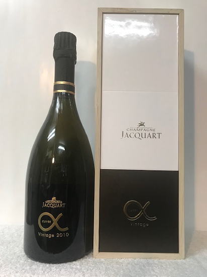 (限定品)正規品。シャンパーニュ・ジャカール キュヴェ・アルファ 白 2010 750ml 専用木箱入り CHAMPAGNE JACQUART