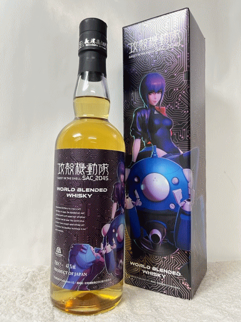 ［全国送料無料！！］ 長浜浪漫ビール アマハガン 長濱蒸溜所×攻殻機動隊のコラボウイスキー！ 攻殻機動隊 GHOST IN THE SHELL:SAC_2045 ワールド ブレンデッドウイスキー 47度 700ml 専用箱付のサムネイル