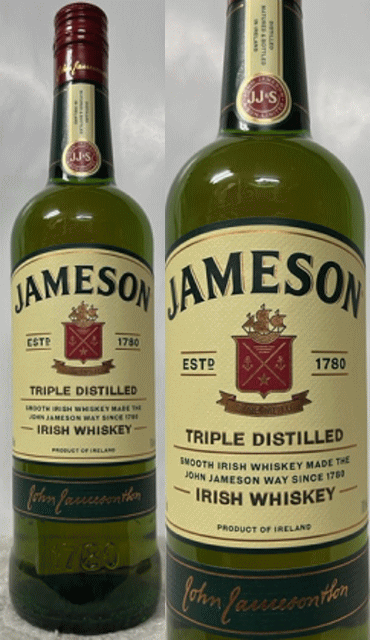 (JAMESON IRISH WHISKEY 1780) ジェムソン アイリッシュウイスキー 並行 40度 700ml