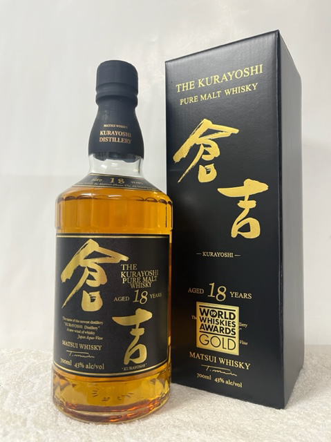 マツイピュアモルトウイスキー倉吉(くらよし) 18年 43度 700ml 箱付