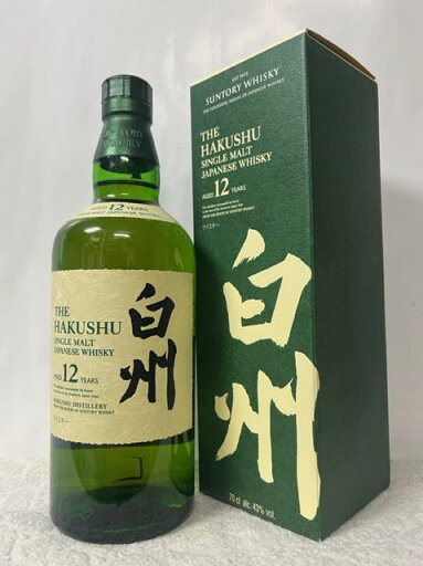 (希少・逆輸入) サントリーウイスキー 白州 12年 シングルモルト ジャパニーズウイスキー 43度 700ml 専用箱付 (希少・逆輸入) サントリーウイスキー 白州 12年 シングルモルト ジャパニーズウイスキー 43度 700ml 専用箱付
