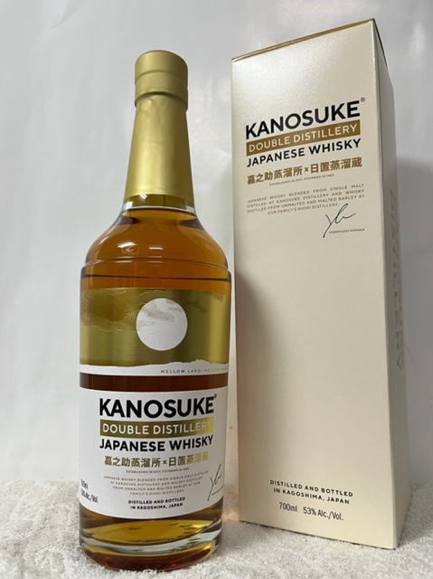 楽天ECHIGOYA（鹿児島県:小正嘉之助蒸溜所株式会社） KANOSUKE 嘉之助 DOUBLE DISTILLERY ダブルディスティラリー ジャパニーズウイスキー 53度 700ml 箱付