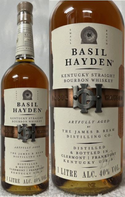 徳用1Lキングサイズ！(BASIL HAYDEN) ベイシル ヘイデン(ベーゼル ハイデン) ケンタッキー ストレート バーボン スモールバッチ バーボン 40度 1000ml 箱無