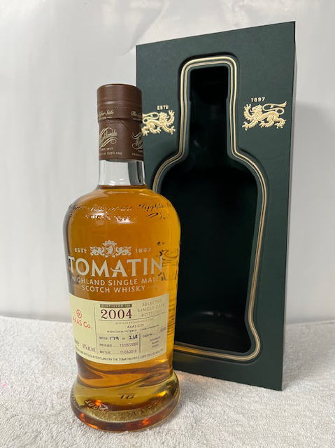 (希少品・正規品) トマーティン シングルカスク 2004 by AXAS 箱付 60度 700ml